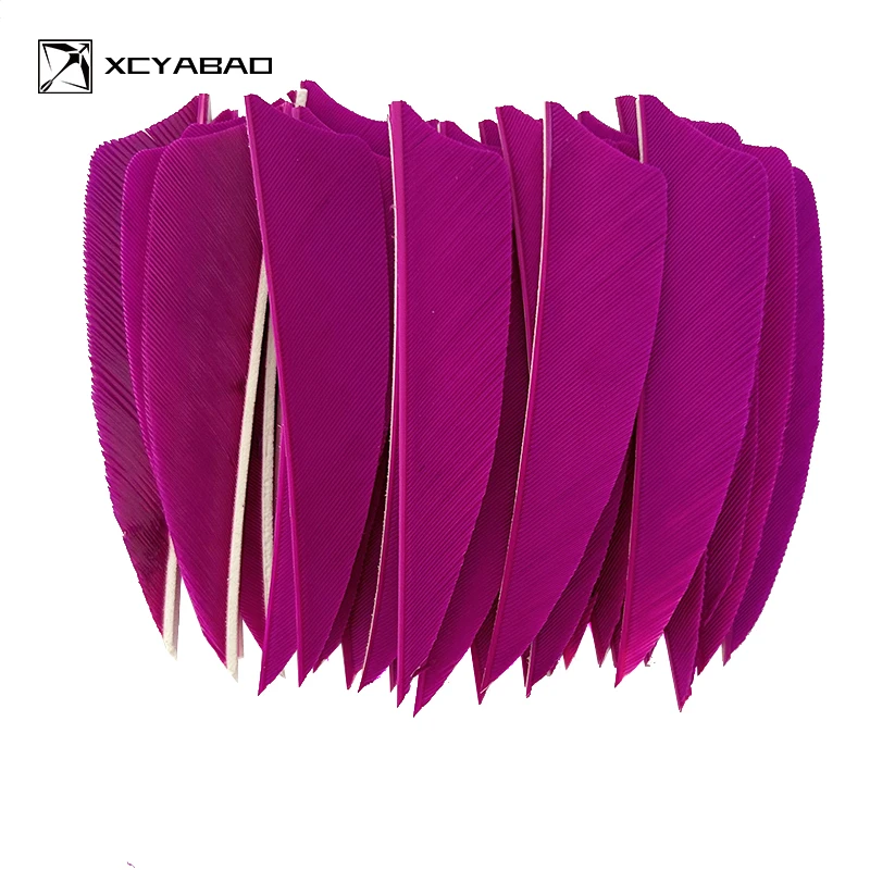 50PCS 3 Inch Turkey Feathers for Arrows Shield Cut Archery Feather Fletching Bow and Arrow Archery Accessories