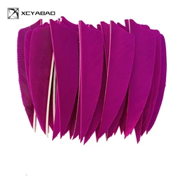 50PCS 3 Inch Turkey Feathers for Arrows Shield Cut Archery Feather Fletching Bow and Arrow Archery Accessories