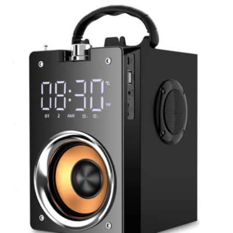 Bluetooth Speaker Home 3D Surround Large Volume Super Large Small Speaker Alarm Clock with Radio Integrated Music Player