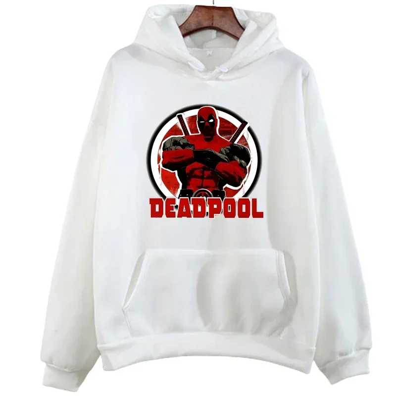 Disney Cartoon Women\'s Casual Clothing Marvel Deadpool Printed Hoodie Fashion Autumn Streetwear Fun Hoodie Sweatshirt Top