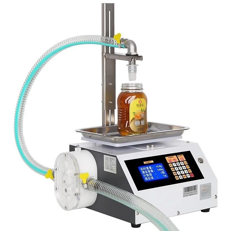 Máquina llenadora de miel con control numérico, máquina envasadora cuantitativa de líquidos, pasta de tahini, aceite lubricante, máquina de envasado