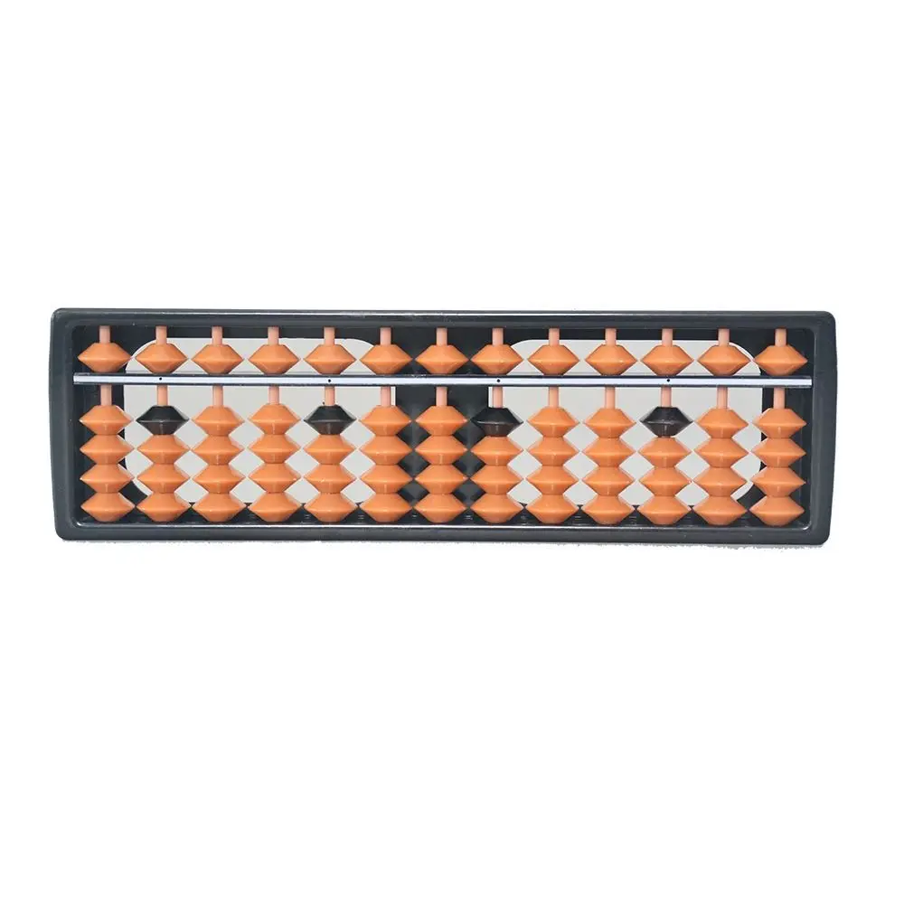 Montessori Plastic Plastic Abacus 13 Digits Rectangle Calculation Bead Multicolor Counting Abacus Early Math