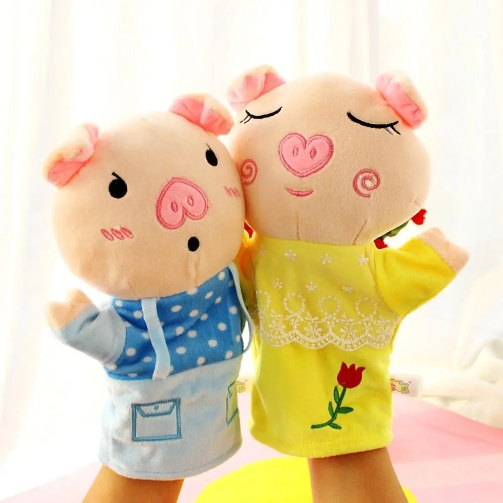 Animaux en peluche marionnette à doigt animaux marins poupée Anime marionnette à doigt à main doux Kawaii Animal en peluche poupée