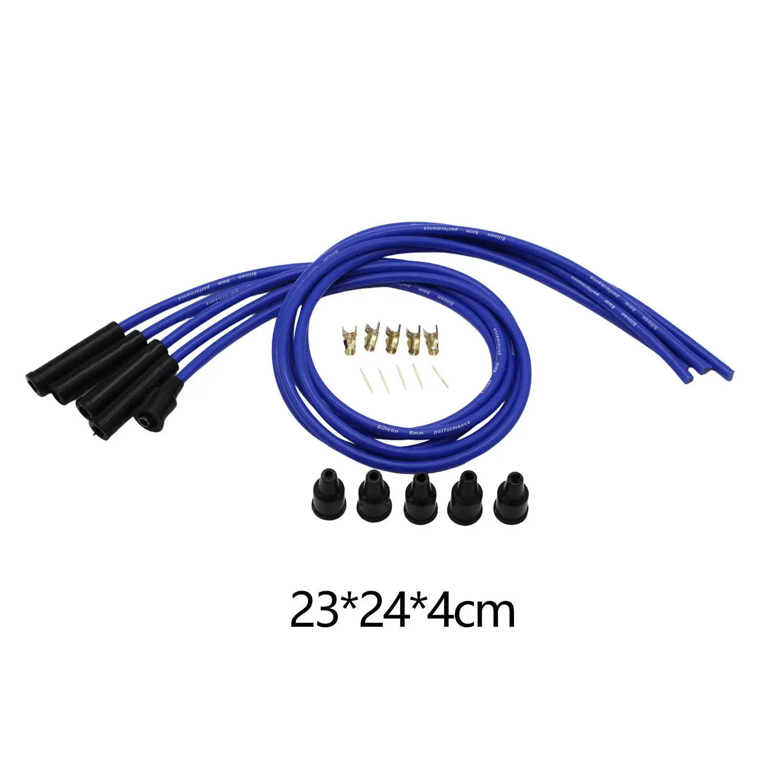 High Quality Spiral Core Spark Plug Wire Set 8mm Automotive Tools for Reliable Car Ignition Cable Spare Parts