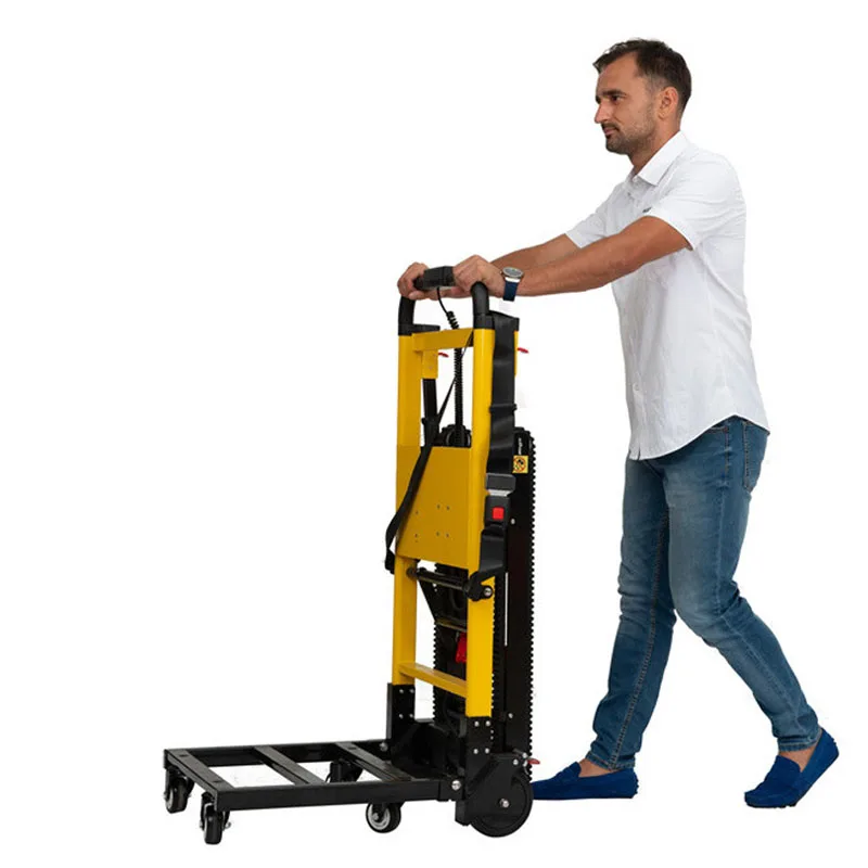 Электрическая складная тележка на нагрузке 250 кг, лестничный тележка, электрический лестничный альпинист со съемной батареей