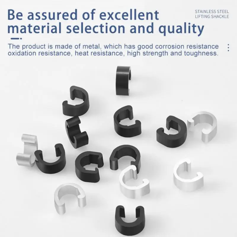 Hebilla tipo C, tubo de línea, hebilla de cubo de almacenamiento, Clip tipo U, pegamento trasero, accesorios de asiento de alambre, tubo de línea de cambio de freno de bicicleta de montaña