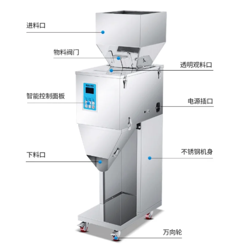 

High-capacity granular powder filling machine automatic weighing machine filling machine for grains, cat food, dog food, and har