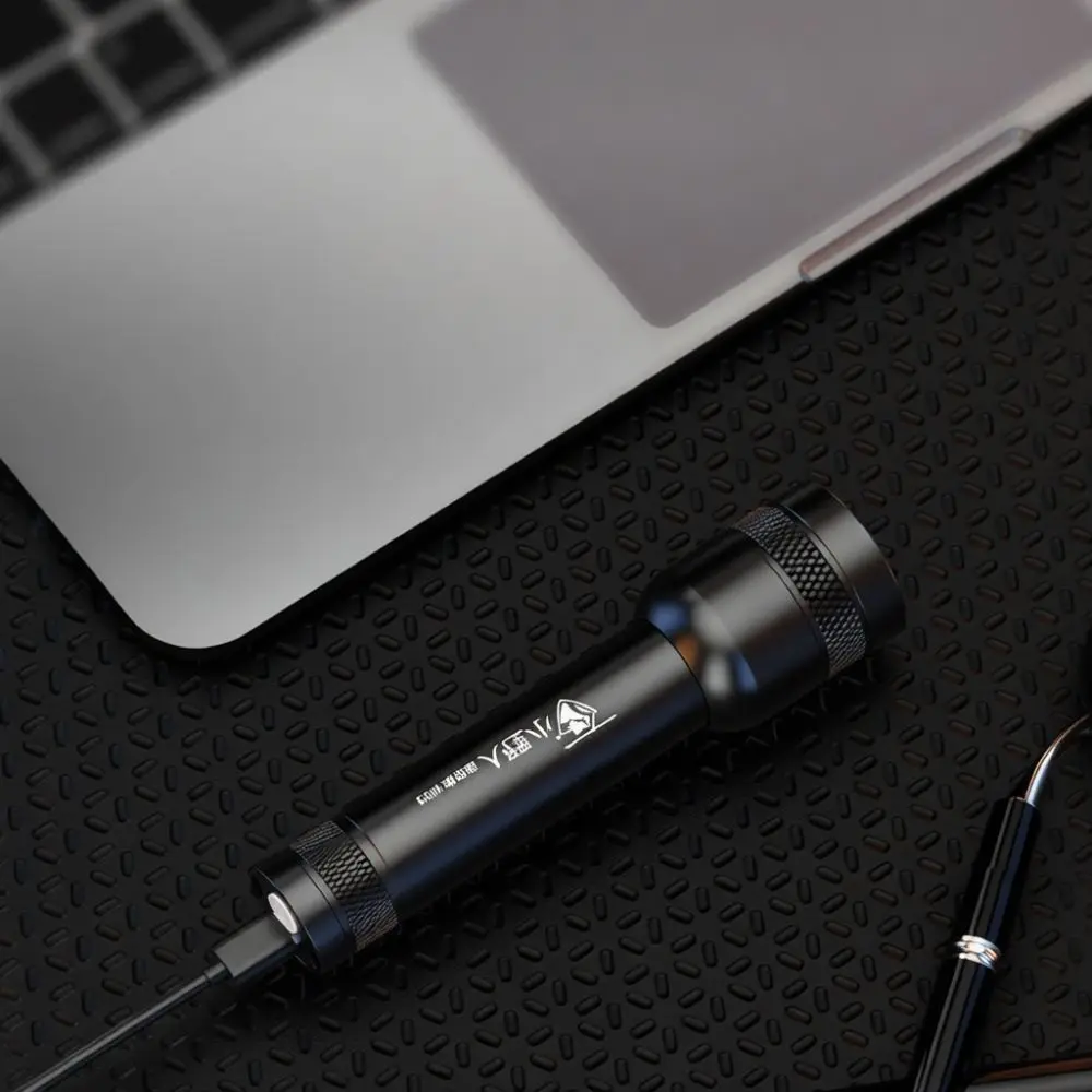 Compact Led Flashlight Rechargeable High Intensity Torch Zoomable Waterproof Handheld Light For Utility Home Repair Carry Tool
