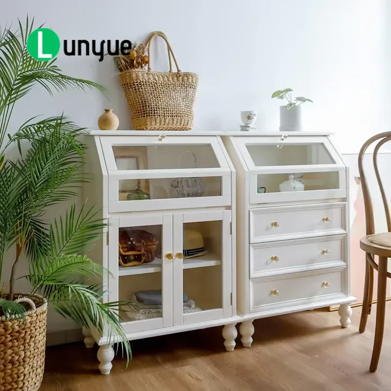 Japanese Style Handmade Modern Small Three Drawer Solid Wood Pine Eco Friendly Multi Purpose Locker For Living Room Storage