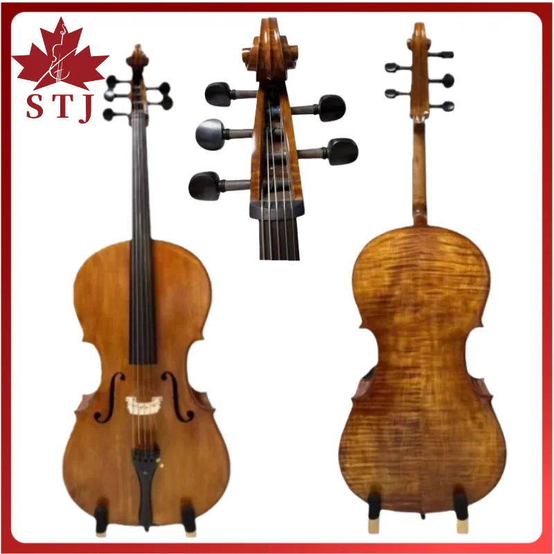 Excellent 5 strings Cello 4/4 Stradivari GOOD style SONG maestro. Master sound Special offer!