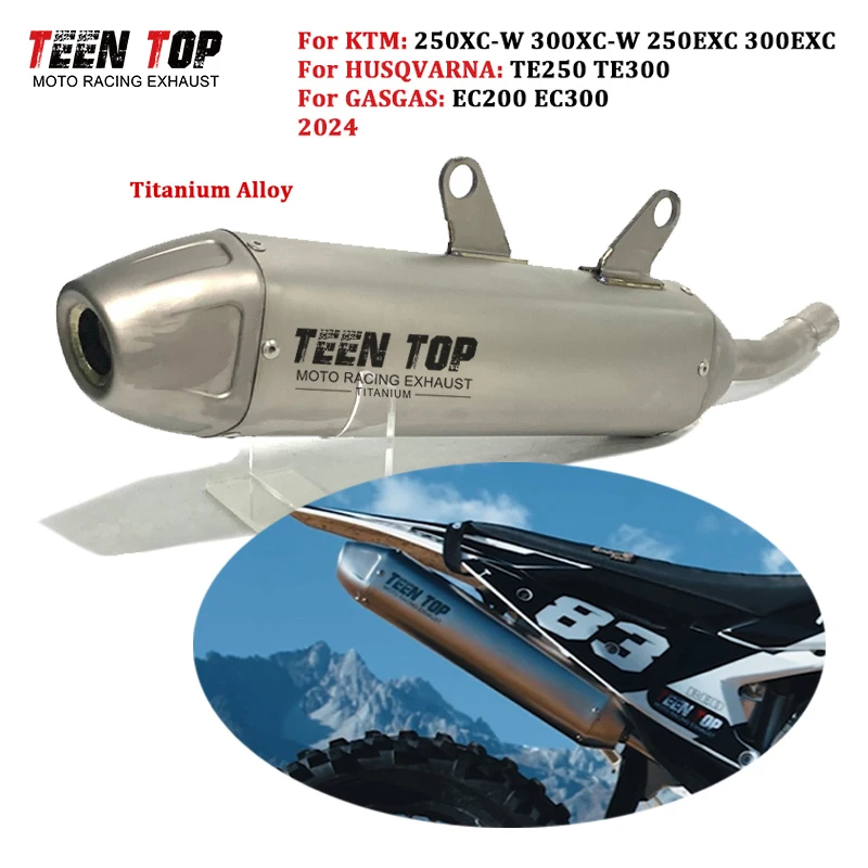

OEM Offroad Bike Slip-on Exhaust For KTM 250EXC 300EXC 250XC-W 300XC-W 250SX 300SX Exhaust Muffler Ti-Alloy Escape Moto Tailpipe