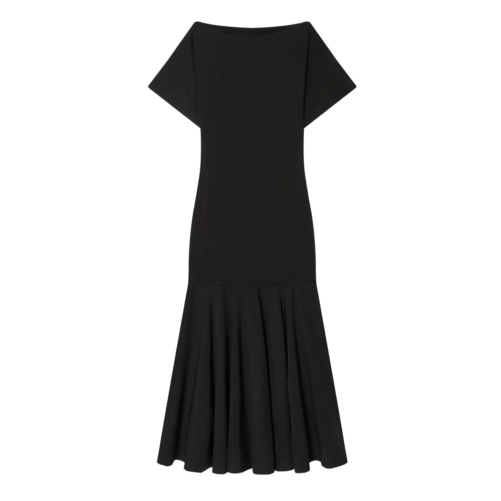 KONDALA Vintage Bootkraag Lange Jurk Dames Elegante Casual Geplooide Jurk Nieuwe 2026 Lente Zomer Mode Slanke Jurk
