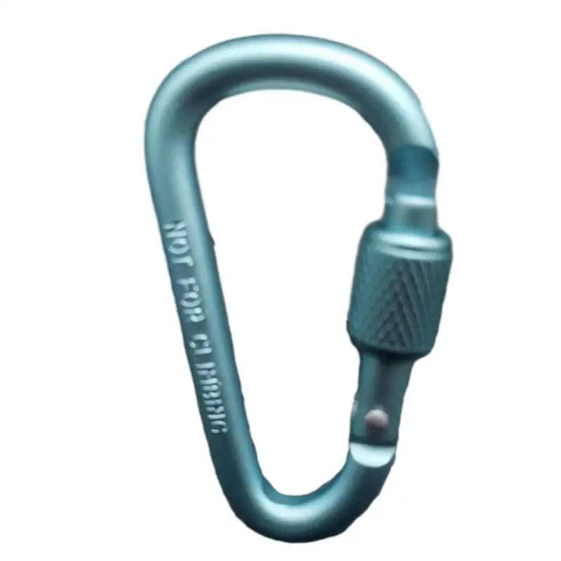 Outdoor Climbing Carabiner D Shaped Paracord Tensioner Key Chain Clip Aluminum Alloy Guylines Tensioner Camp Mountaineering Hook