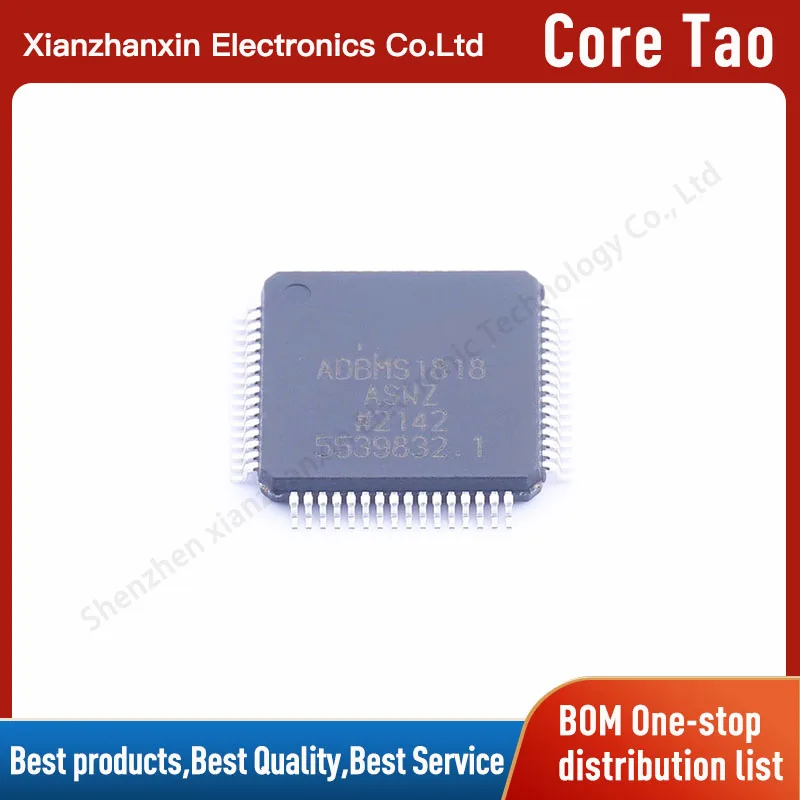 

1pcs/lot ADBMS1818ASWZ ADBMS1818 LQFP64 IC brand battery management chip