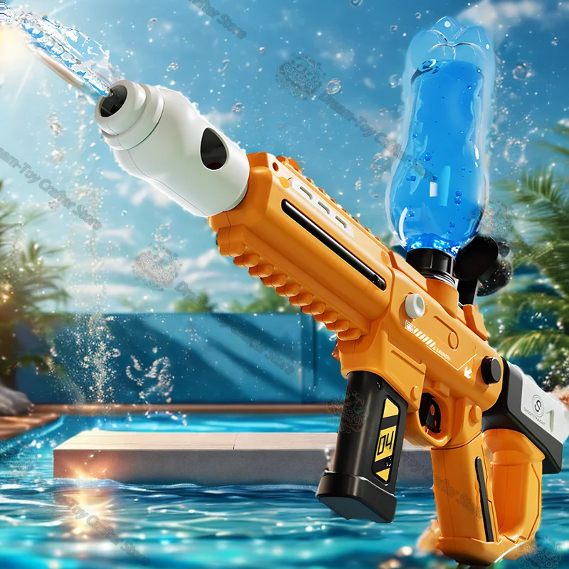 

Electric Water Gun Toy for Kids Automatic High Pressure Powerful Soaker Long Range Outdoor Splash Blaster Summer Shooting Play