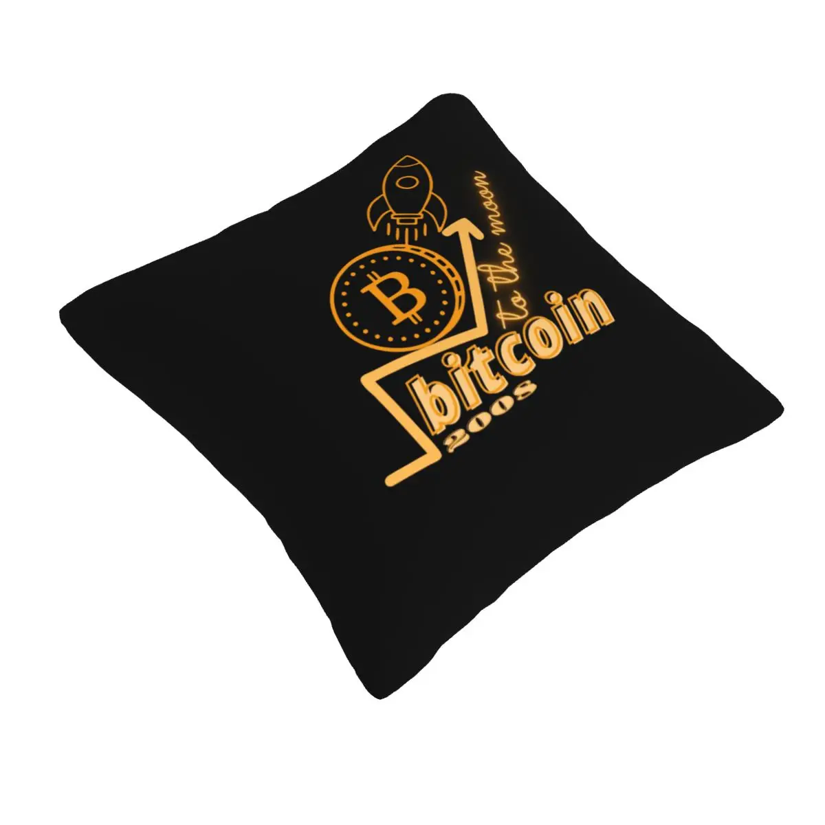 Bitcoin To The Moon polyester Sleeping pillows Dropshipping Digital printing 20x20in sofa cushion