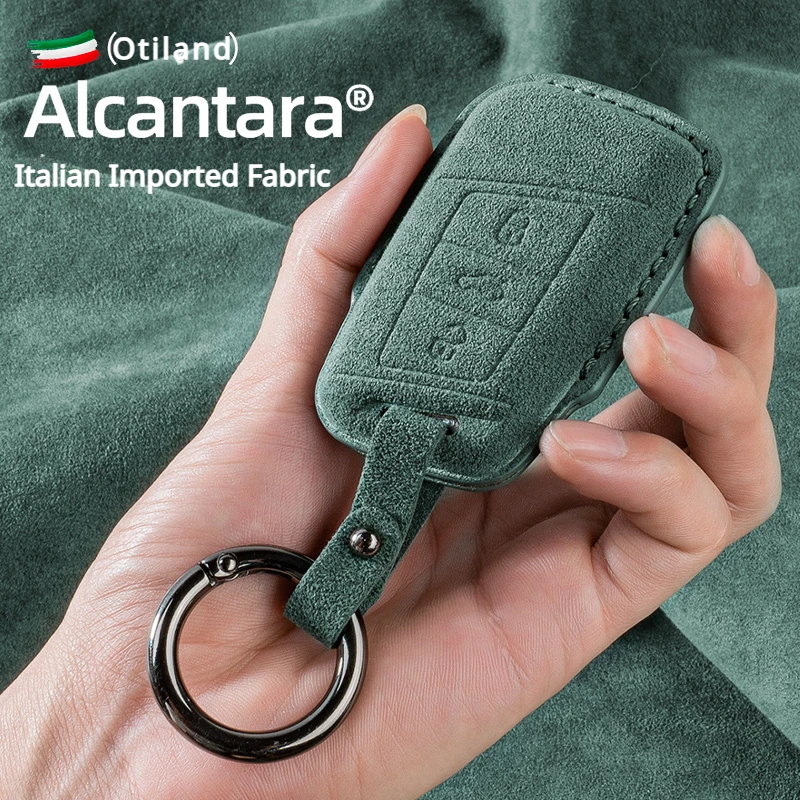 Suede Car Key Case For Volkswagen - Fashionable Protection for ID4/6, Golf 8, Tiguan X, Lamando CC, Sagitar, and Other