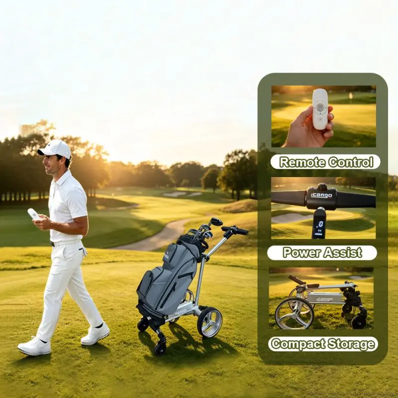 G1 Lightweight Remote Control Electric Golf Caddy, Long-Battery Golf Trolley