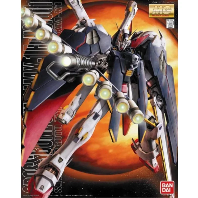 BANDAI Anime MG 1/100 Crossbone Gundam X-1 FullCloth New Mobile Report Assembly Plastic Model Kit Action Toys Figures Gift