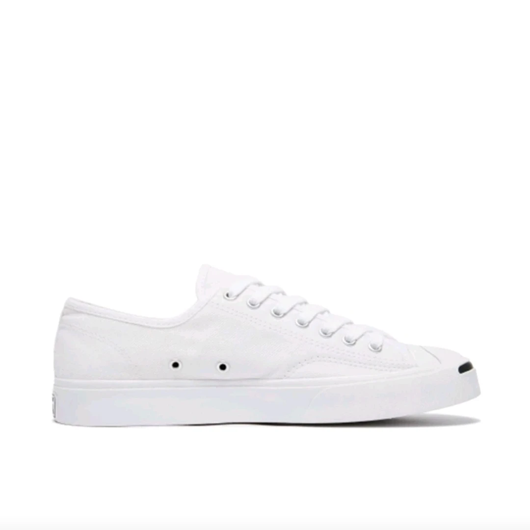 

Converse Jack Purcell Men's and Women's Skateboarding Shoes, Minimalist, Wear Resistant Sneakers, White