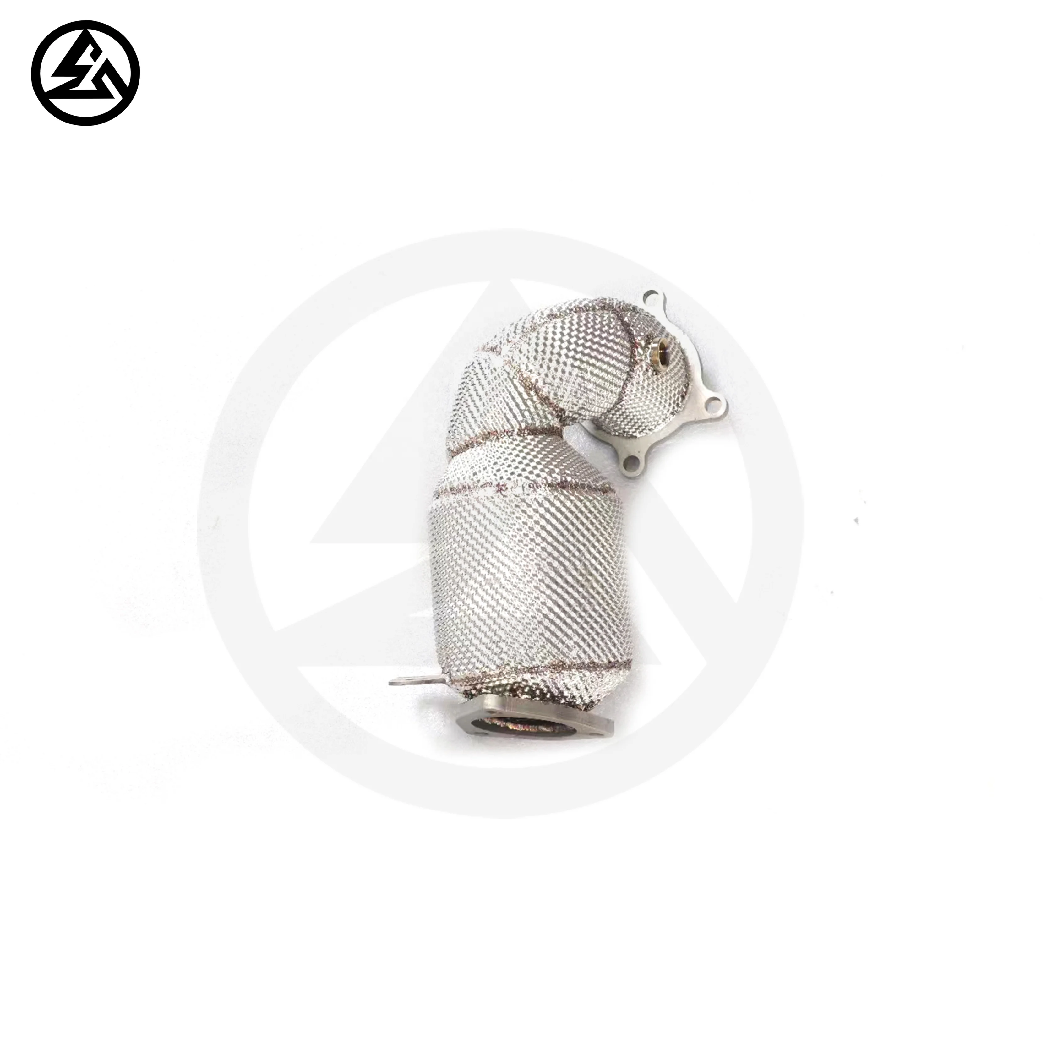 ODM High Flow Catted Downpipe for VW Multivan T5/T6 2.0T Auto Performance Parts Exhaust Pipe With Catalyst