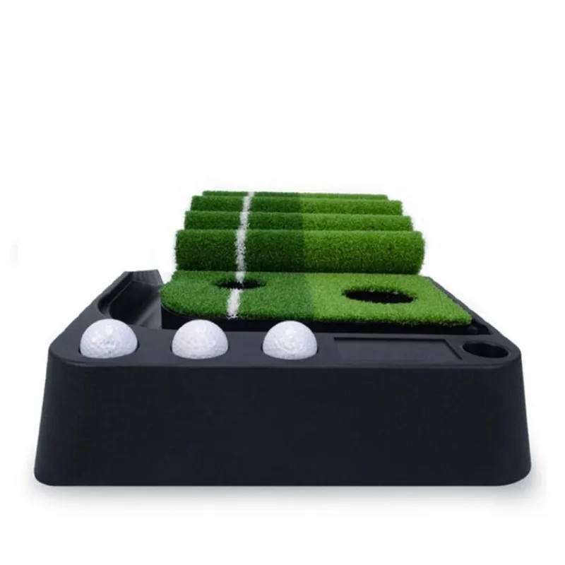 3M Golf Putter Mat Portable Outdoor and Indoor Golf Practice Mat True Rolling Surface Golf Putter Golf Ball Back to the Fairway