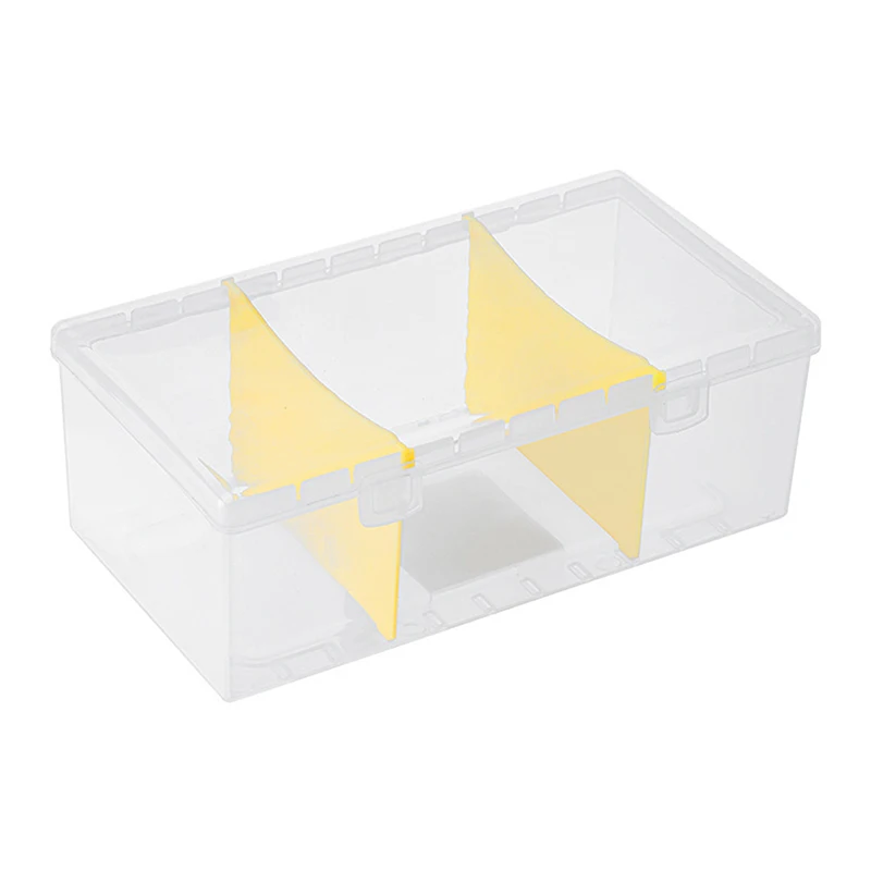 Compartment Photocards Storage Box Transparent Stickers Idol Card Holder Desk Storage Organizer Classification Box Stationery