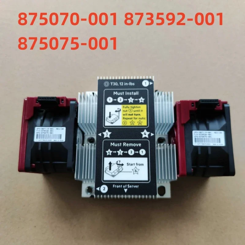 875070/873592/875075-001 Original for DL380 Gen10 server heat sink with fan