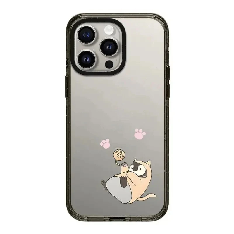 

2.5 Acrylic Cute Penguin Pattern iPhone 12 13 14 15 Pro Max Protective Case