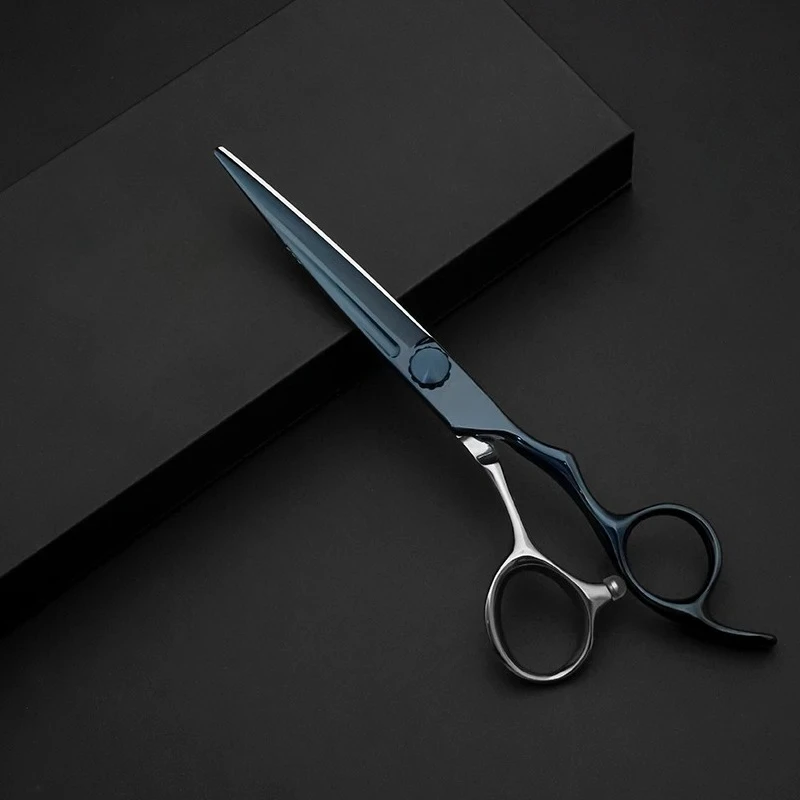 

ATS314 Steel Hair Scissors Splicing Blue Professional Barber Shears Sharp Right-Handed for Salon Styling