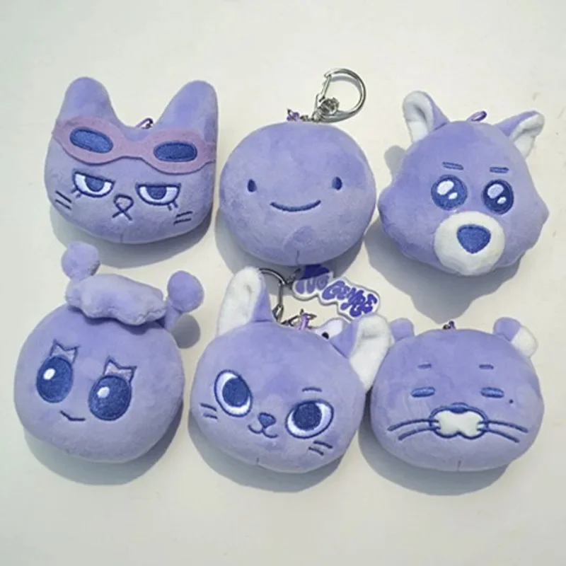 Purple LEEHAN TAESAN SUNGHO Keychain Pendant Cute Idol Kpop Fan Bag Charm Backpack Accessory Gift For Boys Girls Mini Keyring