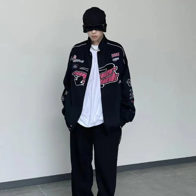 Y2K كنزات نسائية كلاسيكية مطبوعة ملابس الشارع الكورية Harajuku Sle مريحة تناسب هوديس لموسم الخريف #5