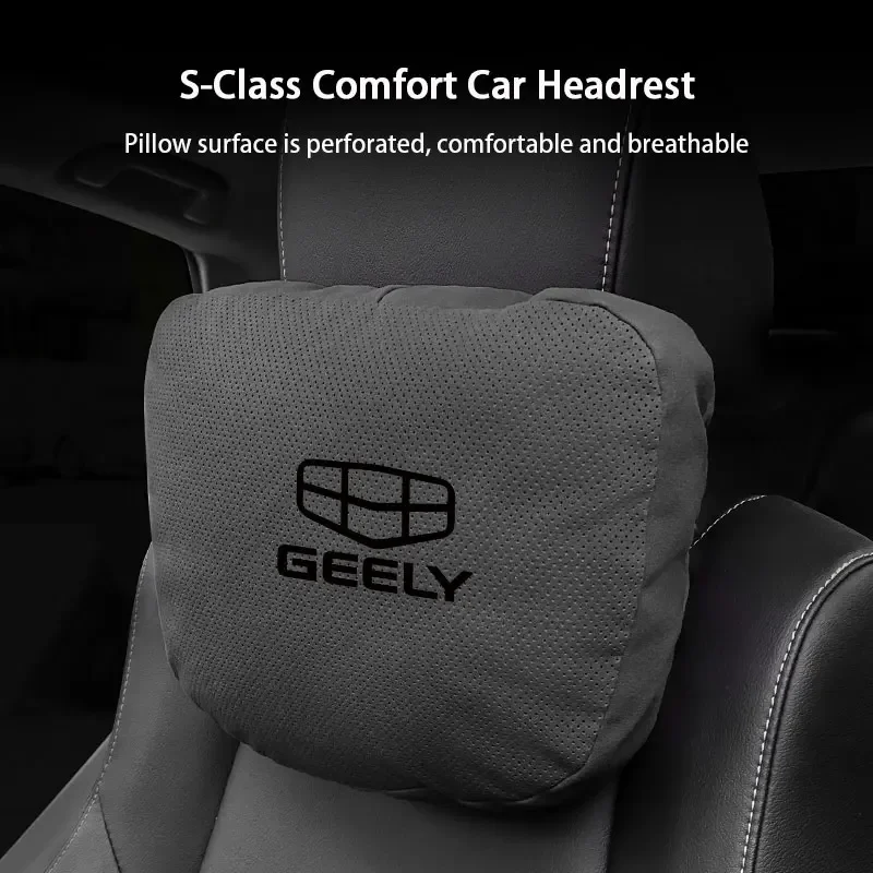 

Car Headrest Waist Seat Support Neck Pillow Waist pillow For Geely CK 1 2 3 GX3 Pro Atlas Coolray Mk Cross Emgrand Accessories