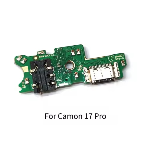 For Tecno Camon 15 16 17 18 Pro Air USB Charging Board Dock Port Flex Cable Repair Parts