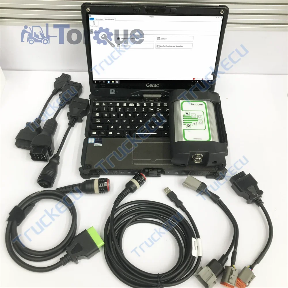 v110 laptop VOCOM with marine engine industrial generator diagnosis kit for vodia diagnostic tool for vodia5 scannner