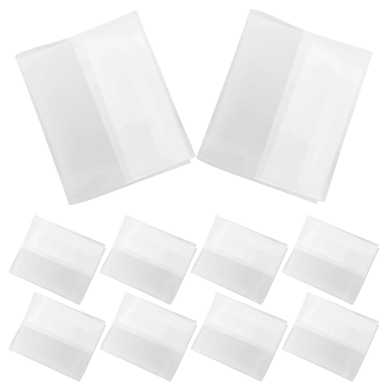 

10 Pcs Book Cover Waterproof Covers for Hardcover Corners Protectors Soft Books Sleeve Clear