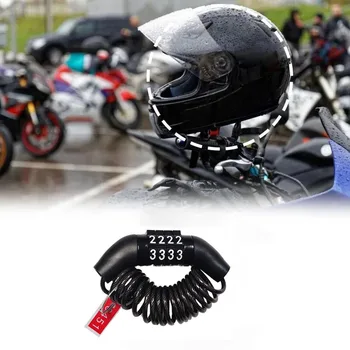Motorcycle Bicycle Anti-Theft Chain 4-Digit Password Combina...