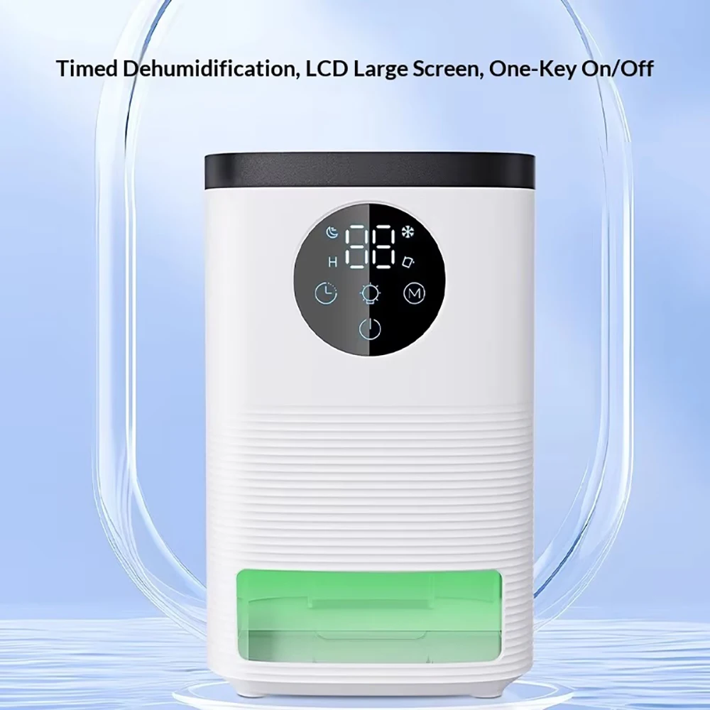 Portable Mini Dehumidifier With 1200ML Water Tank For Living Room Bedroom Indoor Home Use - Efficient Air Moisture Absorber