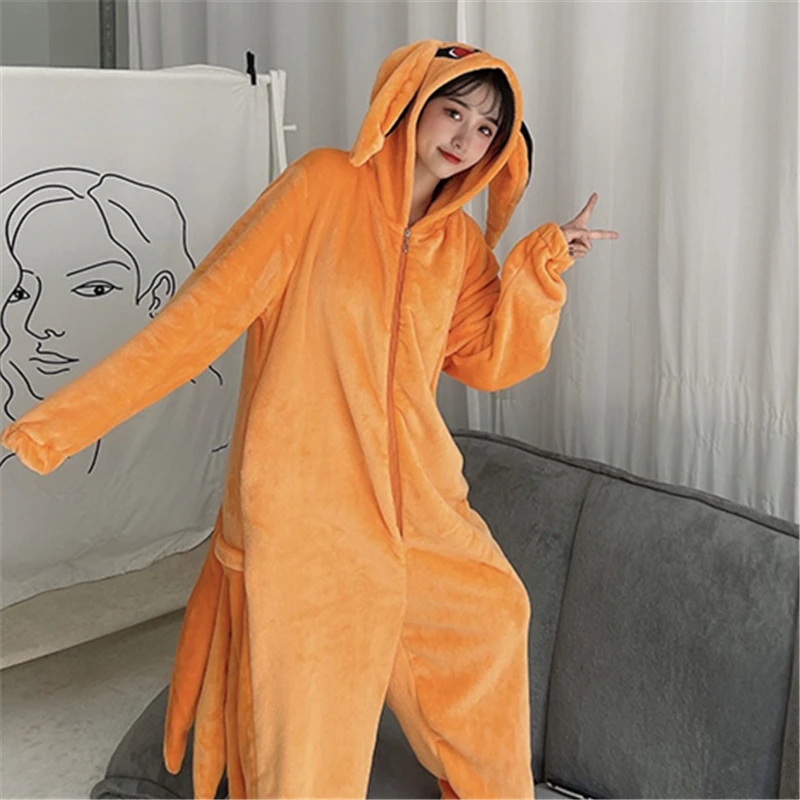 Anime Hokage Uzumaki NARUTO Kurama Kyuubi lisa przebranie na karnawał Kigurumi piżama Unisex dla dorosłych flanelowy kombinezon do spania