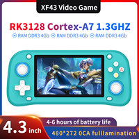 AISLPC XF43 4.3 inch Retro Handheld Game Console Linux System Gaming Video Players Console Portable Pocket Device Child Gift