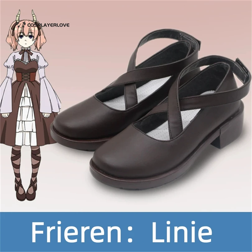 Frieren: Beyond Journey's End Linie Cosplay Shoes Boots Halloween Carnival