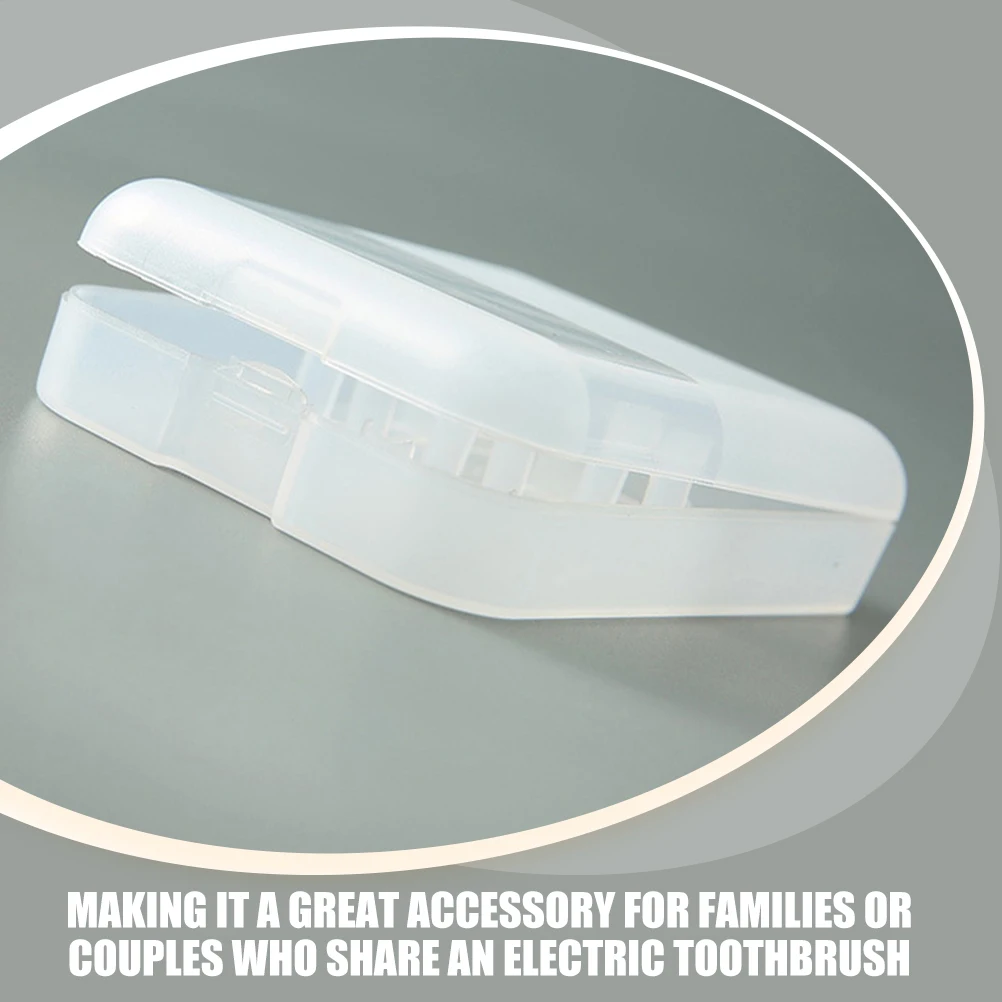 

4pcs Toothbrush Head Storage Box Organizer Portable Mini Dustproof Travel Case for Electric Brush Heads Keeps Clean