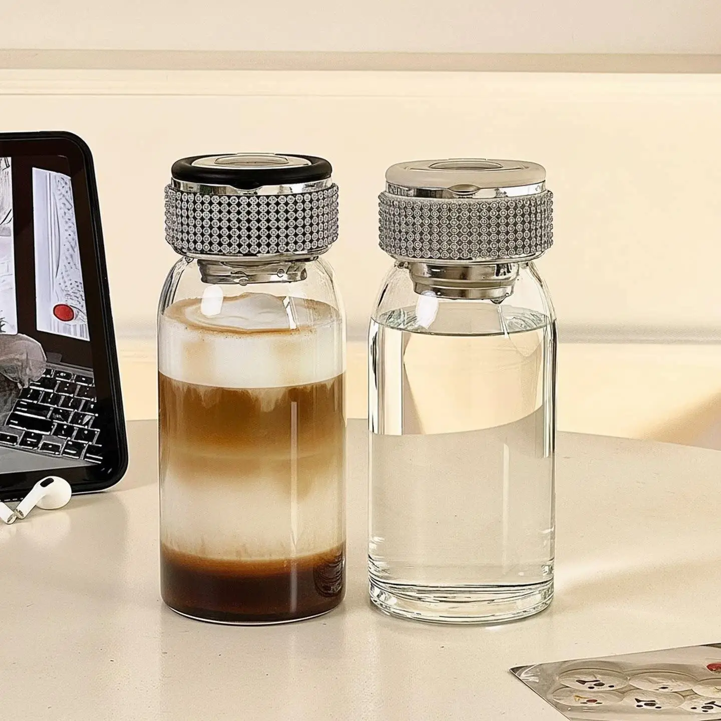 luxury-glass-cup-with-diamond-high-borosilicate-resistant-to-high-temperatures-milk-coffee-cup-iron-and-steel-insulated-water