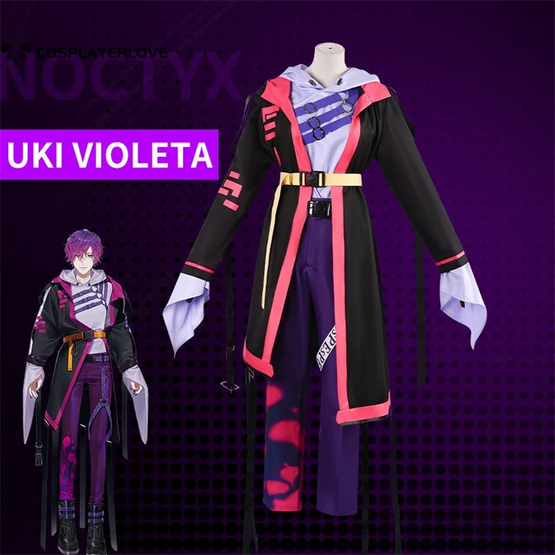 Nijisanji Uki Violeta Noctyx vtube Cosplay Costume Performance Costume Halloween Outfit