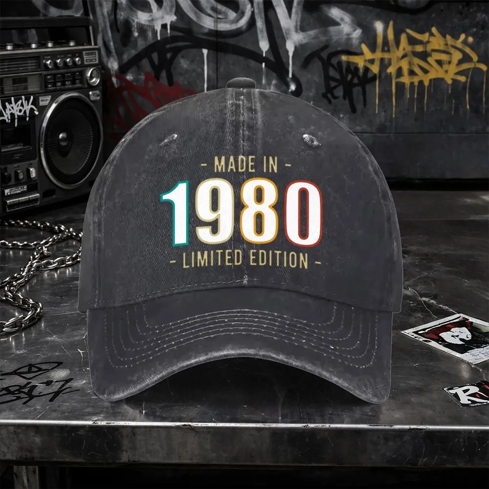 1980-Limited-Edition-Vintage-Washed-Baseball-Cap-Unisex-Casual-Outdoor-Street-Style-Hat