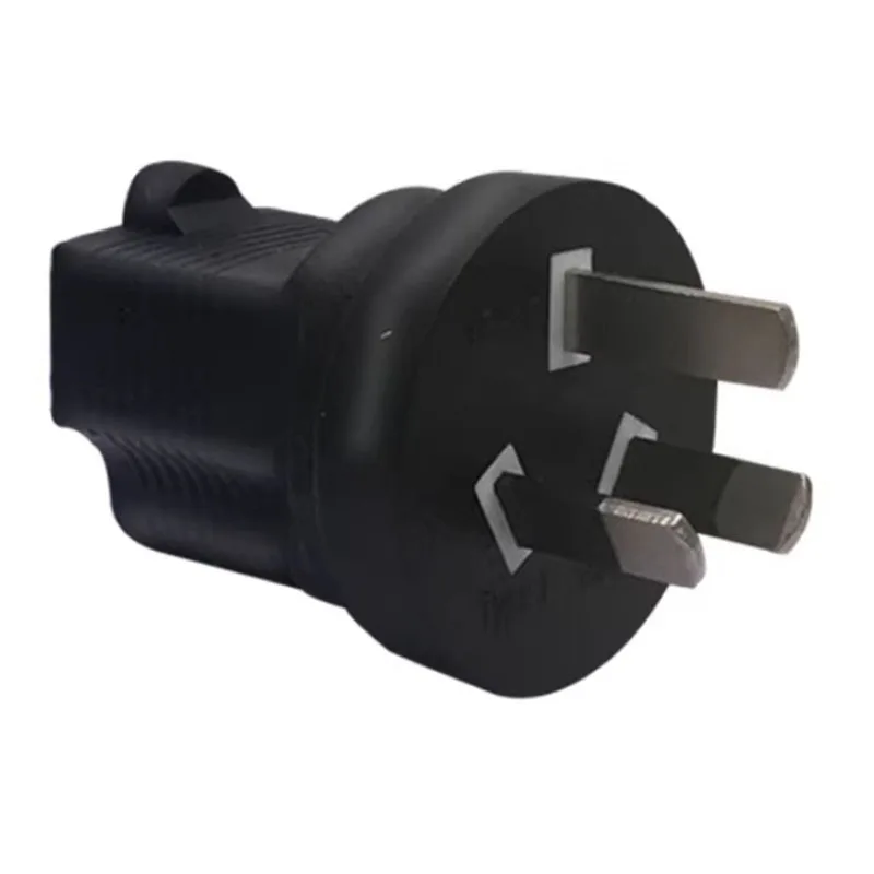 أسود الاتحاد الأفريقي إلى الولايات المتحدة NEMA 5-15R محول الطاقة محول أستراليا ذكر إلى أنثى أمريكية 3 الشق قابس طاقة محول مأخذ التوصيل
