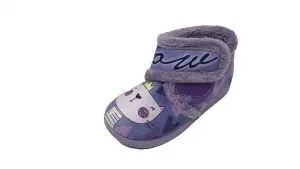 Slipper for home/Girl/Boy/Vulca-Bicha/instep: Grenoble/Sole: rubber/Mod. Lilac cat