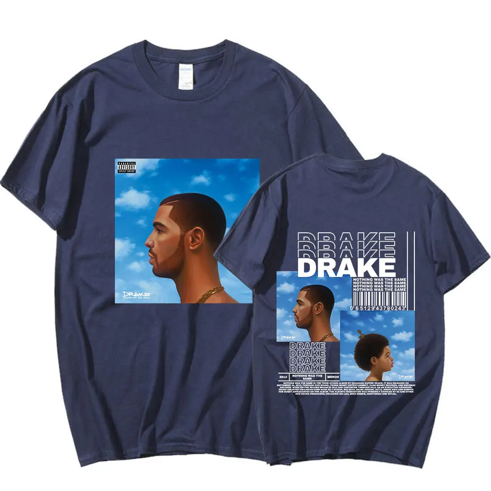 Rapper Drake Nothing Was The Same Music Album Graphic T Shirt Men Casual Oversized T-shirts Fashion Hip Hop T-shirt Streetwear