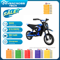 EVERCROSS TECH children's electric Motorbike EV12M-motor 300W, Max speed 25 km/h, autonomy 15 km, 12-inch tires