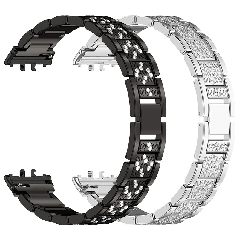 حزام معدني لسامسونج غالاكسي فيت 3 ، سوار الماس ، اكسسوارات الساعات الذكية ، ساعة لسامسونج غالاكسي Fit3